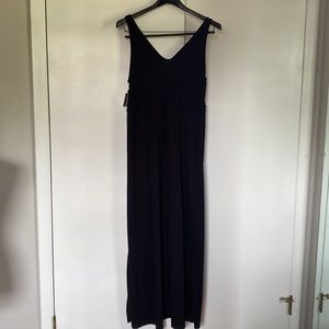 NWT Black Sleeveless Maxi Dress L